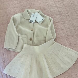 H&M Kids Matching Set in Cream